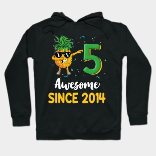 5th Birthday Pineapple Dabbing 5 Years Old T-shirt Hoodie